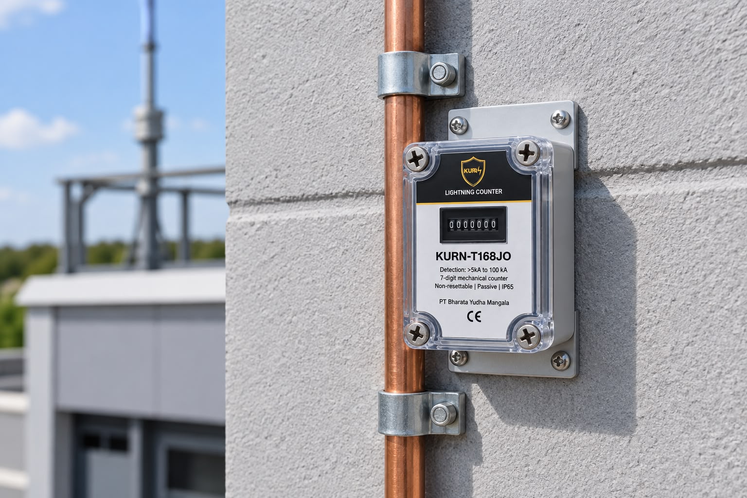 KURN-T168JO Lightning Strike Counter - Gambar 2